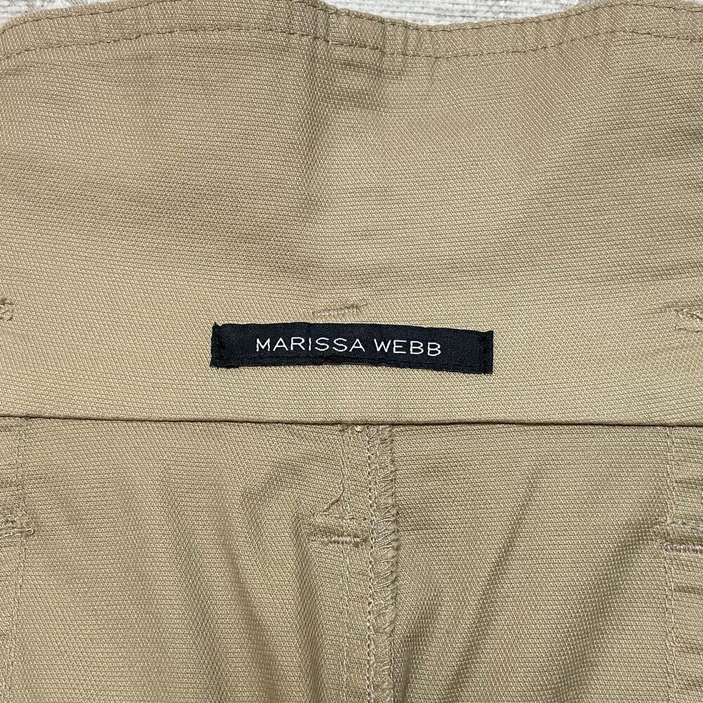 Marissa Webb Gia Belted Paperbag Trousers in Sandshell - Picture 5 of 8